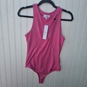 NEW Live In The Moments Pink Bodysuit Womens Small